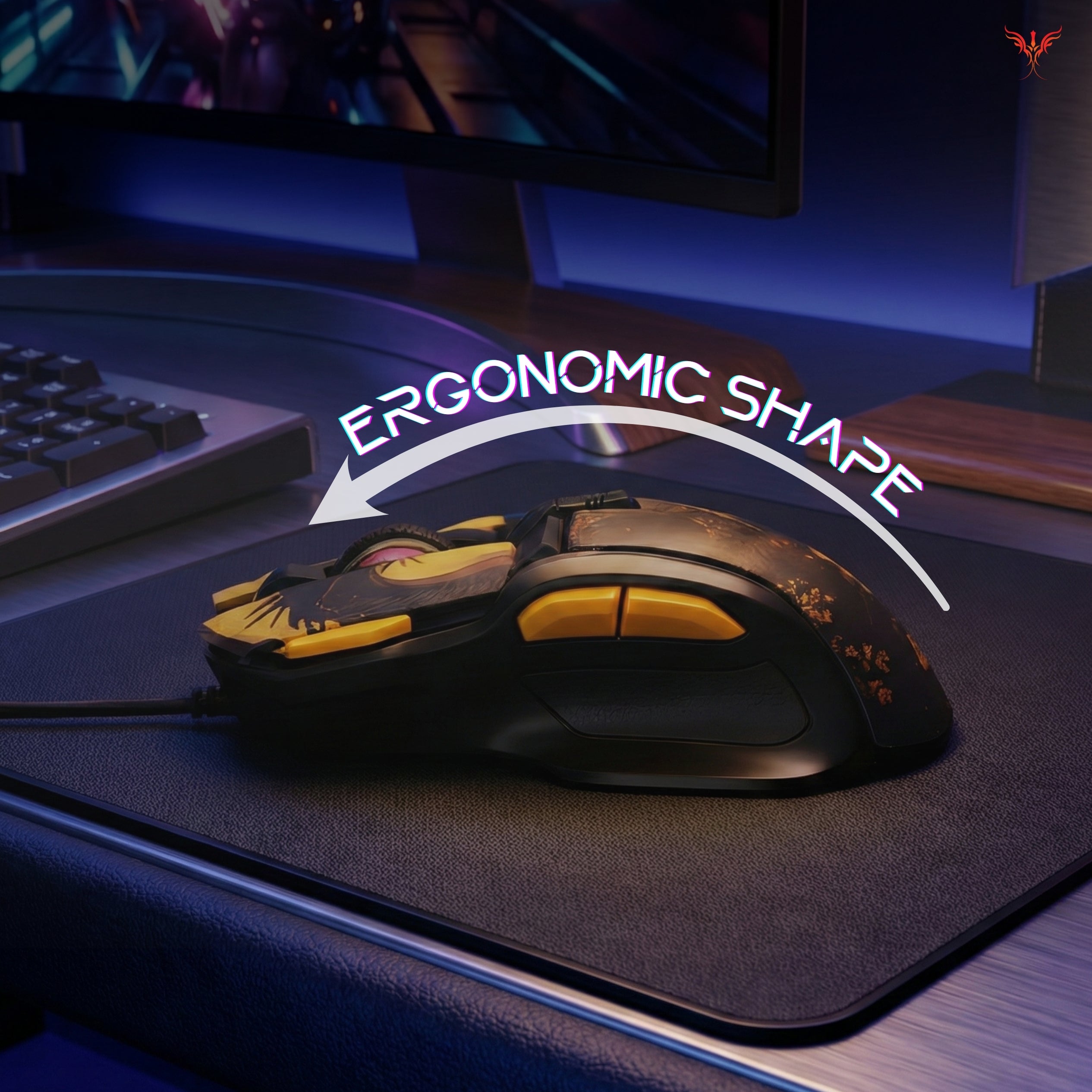 awaken - RGB Wired Gaming Mouse Black