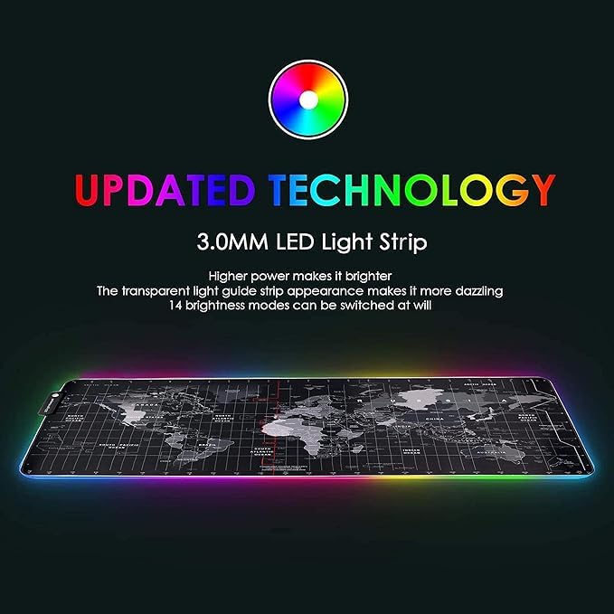 World Map Mouse Pad