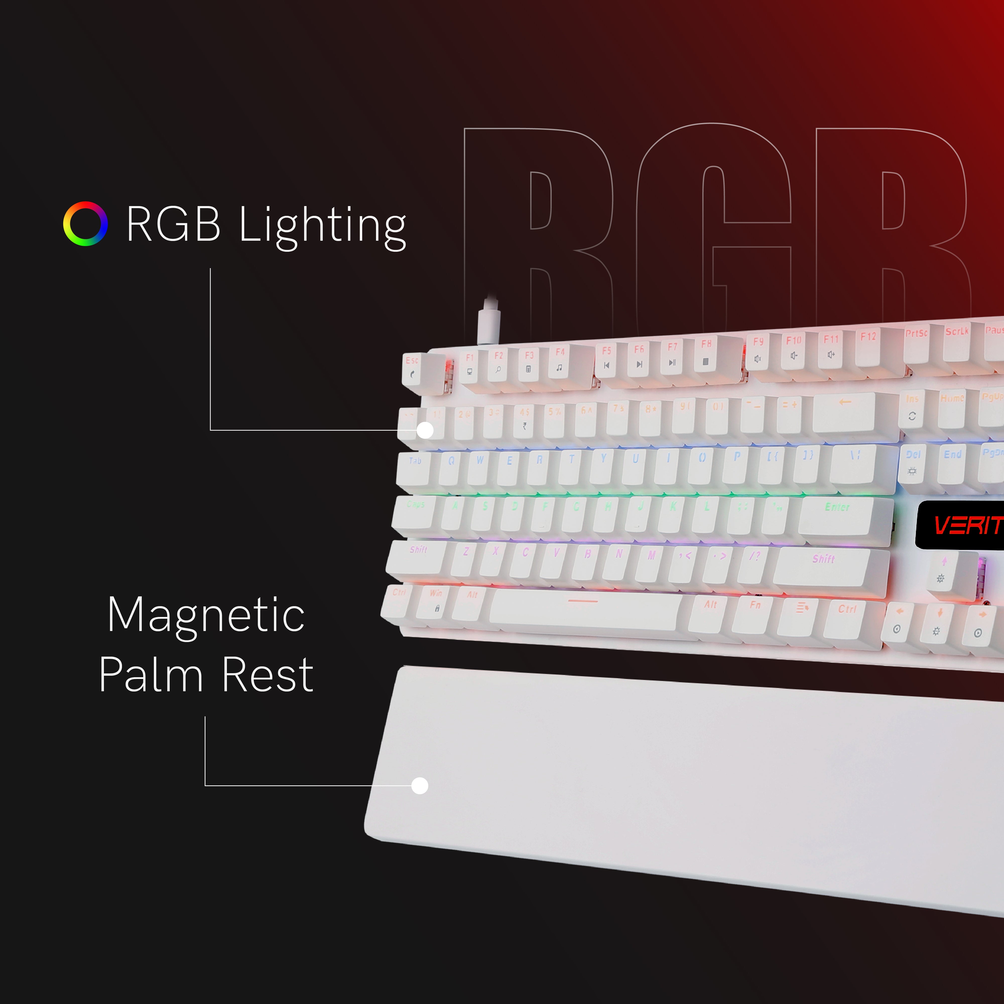 Verity Onyx Mechanical Gaming Keyboard – Best Wired Gaming Keyboard in India