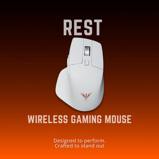Rest Wireless Gaming Mouse-White
