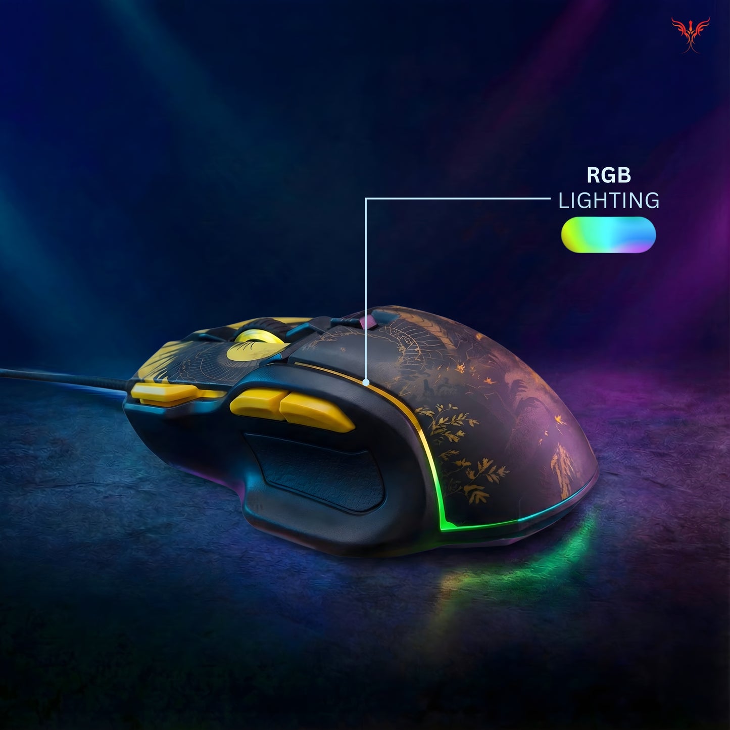 awaken - RGB Wired Gaming Mouse Black