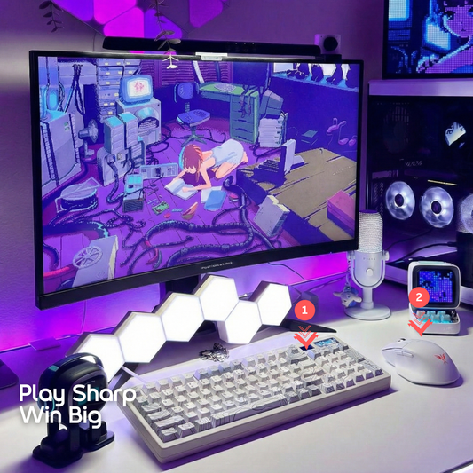 Unifire 78 Topographic Edition + Rest Wireless Gaming Mouse-White