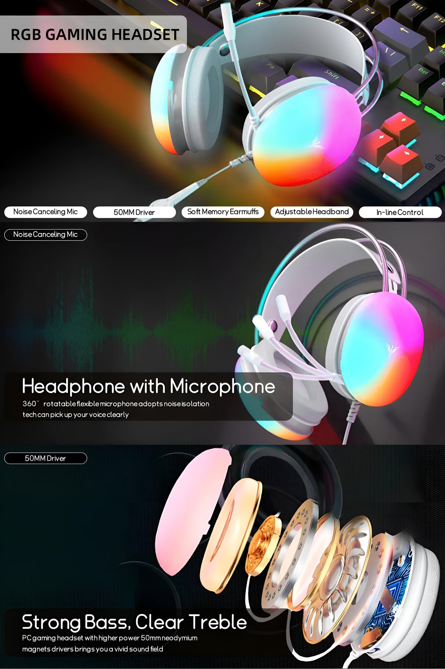 Verity Sound Aura wired Headphones