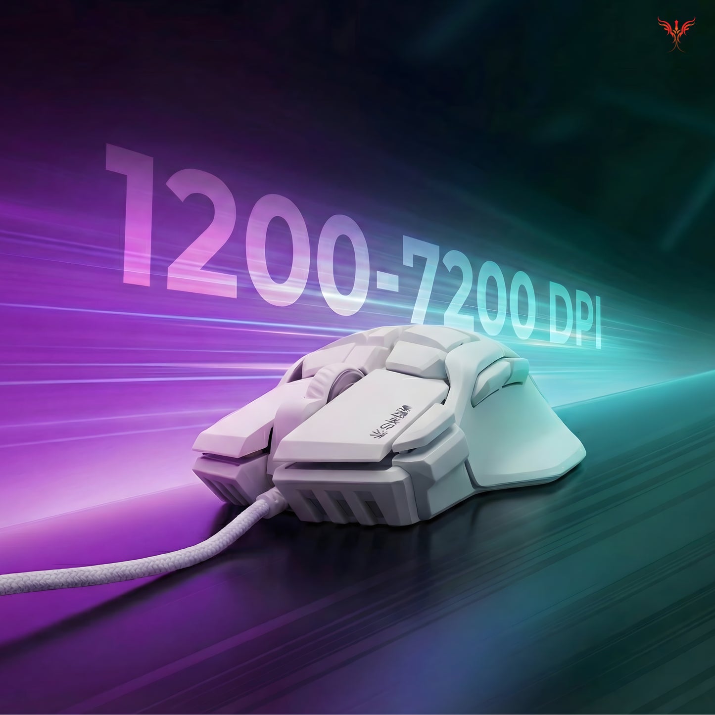 awaken - RGB Wired Gaming Mouse White