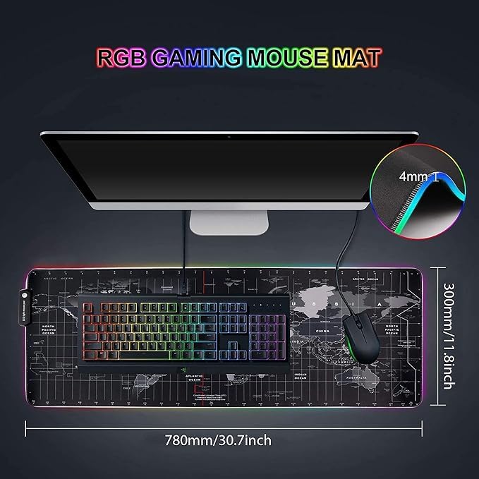 World Map Mouse Pad