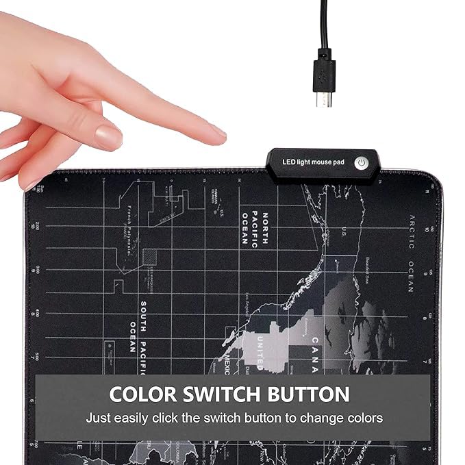 World Map Mouse Pad