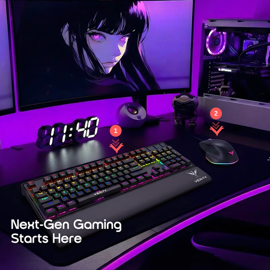 Verity Eclipse + Verity Rest Wired Gaming Mouse