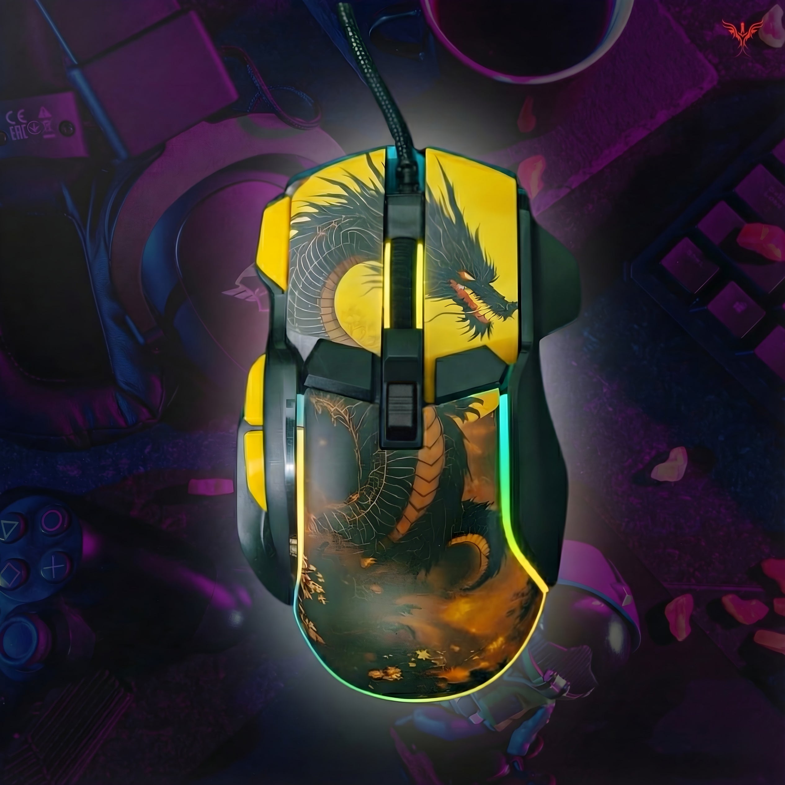 awaken - RGB Wired Gaming Mouse Black