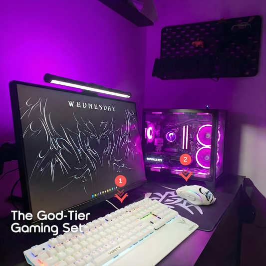 Verity Eclipse + awaken - RGB Wired Gaming Mouse White