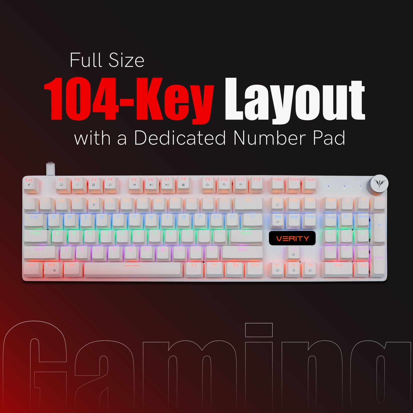 Verity Onyx Mechanical Gaming Keyboard – Best Wired Gaming Keyboard in India