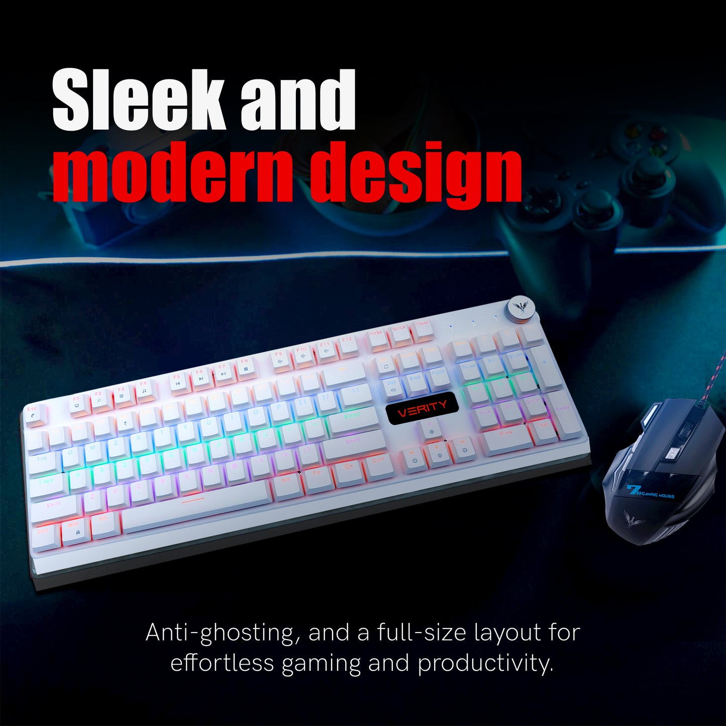 Verity Onyx Mechanical Gaming Keyboard – Best Wired Gaming Keyboard in India