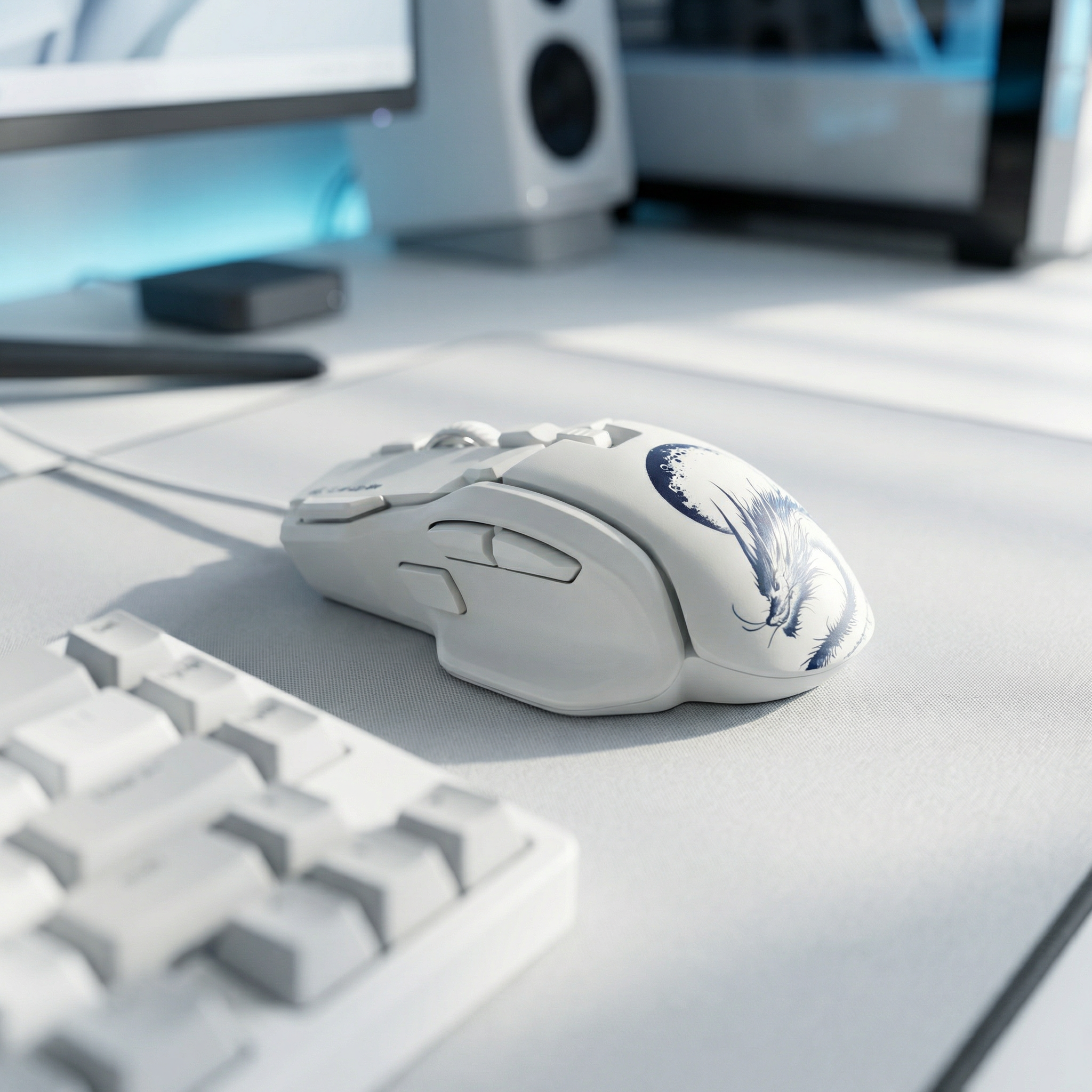 awaken - RGB Wired Gaming Mouse White