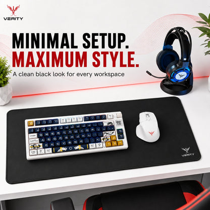 Verity Premium Black Gaming Mousepad