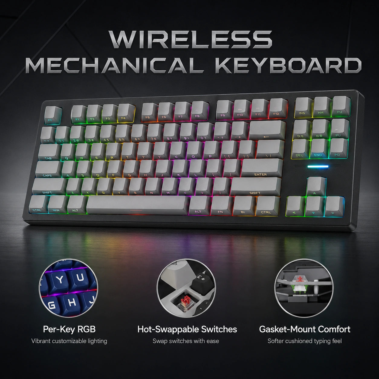 Verity Graphite Keyboard