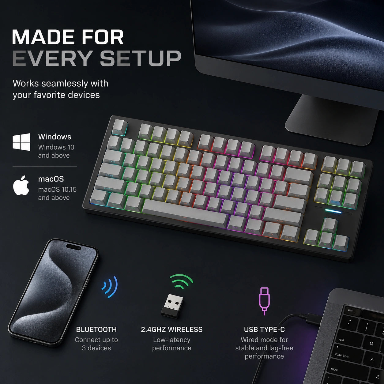 Verity Graphite Keyboard