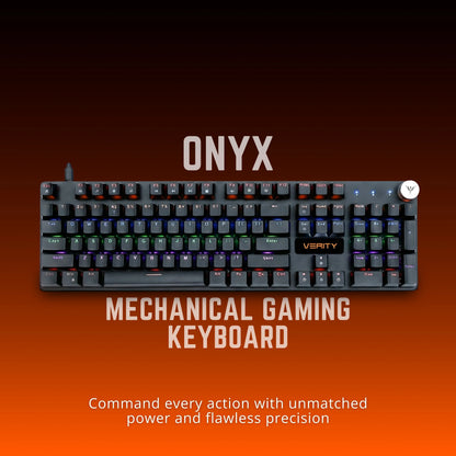 Verity Onyx Mechanical Gaming Keyboard – Best Wired Gaming Keyboard in India