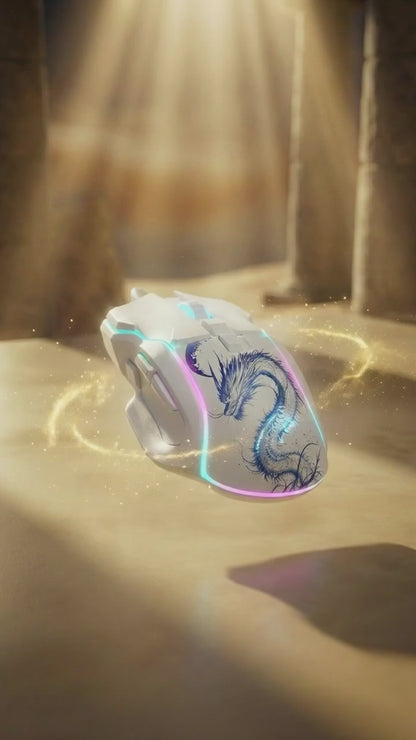 awaken - RGB Wired Gaming Mouse White