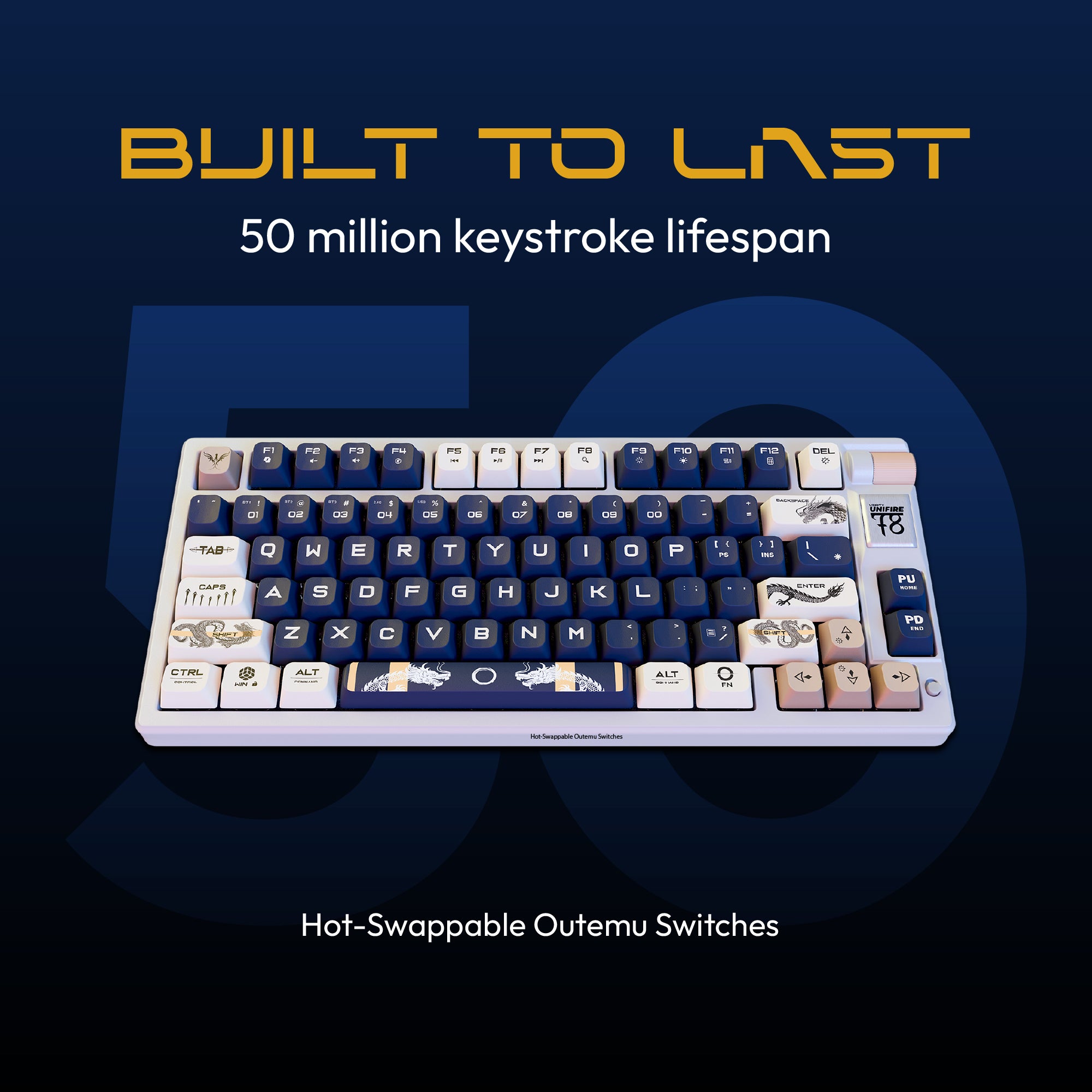 Unifire 78 wireless gaming keyboard