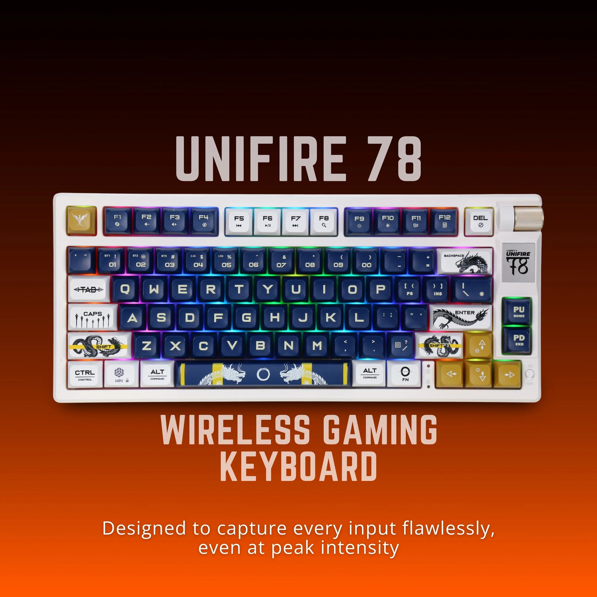 Unifire 78 wireless gaming keyboard